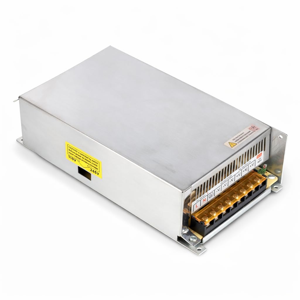 Jandei - zasilacz transformatora 110/220V AC do 12V DC 600W 50A, instalacja wewnętrzna IP20 do taśm LED, neonowych lub niskiego napięcia