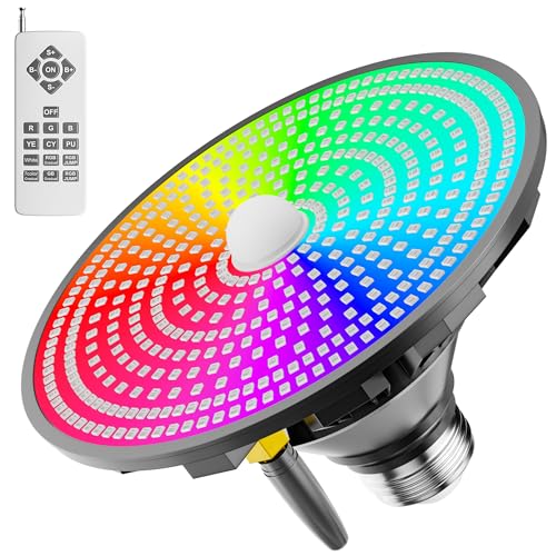 XMPTYN Pool Light Bulb for Inground Pool LED Swimming Pool Lights 120V Wireless Remote Color Changing E26 Spa Lights Replacement Bulb