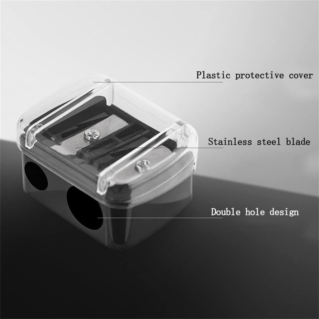 DKJGH Double Holes Precision Lipstick Cosmetic Pencil Sharpener Eyebrow Lip Liner Eyeliner (Color : As Shown, Size : One Size) : Beauty & Personal Care