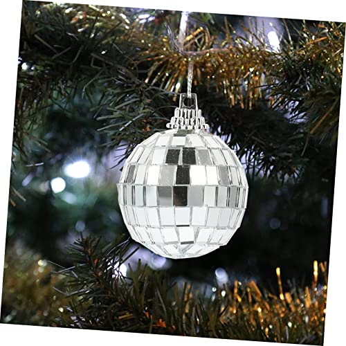 12 piezas de bolas espejadas reflectantes para decoración navideña, fiestas, bodas y eventos de baile miniatura 4