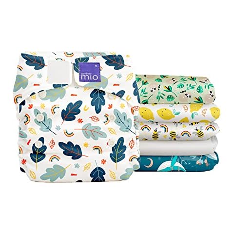 Bambino Mio, Miosolo Classic Reusable Cloth Diapers Set, Adjustable Size (Mixed) Cover