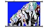 ROUNDMEUP Land of The Lustruous (Houseki no Kuni) Anime Fabric Wall Scroll Poster (32x19) Inches [A] Land of The Lustruous-12(L)