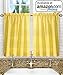 Ellis Curtain Stacey 60-by-38 Inch Ruffled Swag Curtain (Yellow)