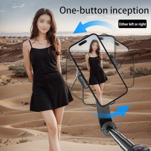 Smartphone Gimbal Stabiliser with Adjustable Fill Light and 360° Auto Rotation, Extendable Tripod for Smooth Video Recording & Vlogging - Image 7