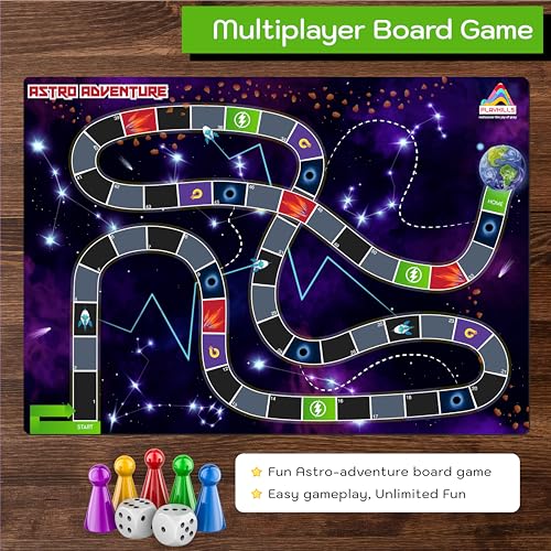 Image of 2-in-1 Solar System Puzzle and Board Game for Kids | 108 Pcs Educational Jigsaw with Astro Adventure Play | Fun Learning Gift for Boys and Girls Age 6+ | Space Theme Toy Made in India