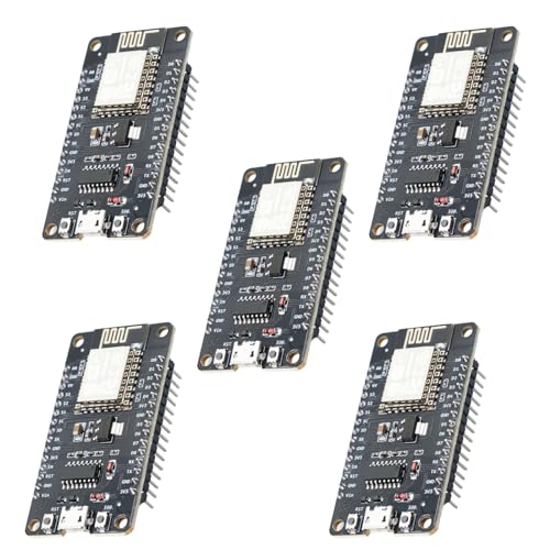 ESP8266 NodeMCU Lua V3 WiFi Modulo RUIZHI 5 Piezas ESP8266 NodeMCU ESP-12F Tarjeta de Desarrollo con CH340 NodeMCU V3 2.4 GHz Compatible con Arduino IDE/Micropython