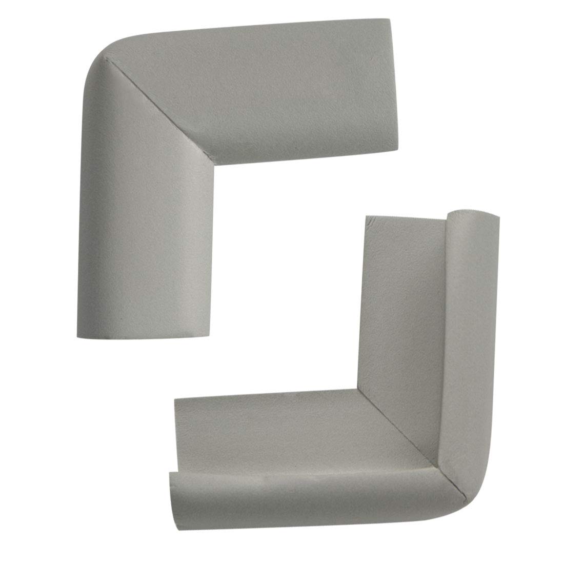 uxcell 2pcs Foam Furniture Desks Edge Cover Pads Protectors Corner Cushions Bumpers Guards Gray