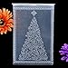 Kwan Crafts Merry Christmas Tree Wish Star Plastic Embossing Folders for Card Making Scrapbooking and Other Paper Crafts, 12.5x17.7cm