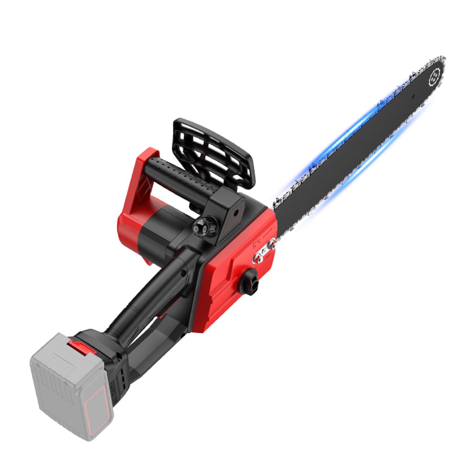 Motosierra de 12 pulgadas para batería Makita de 18 V, motosierra eléctrica manual sin escobillas, velocidad de 15 m/s, motosierra con lubricador automático (sin batería ni cargador)