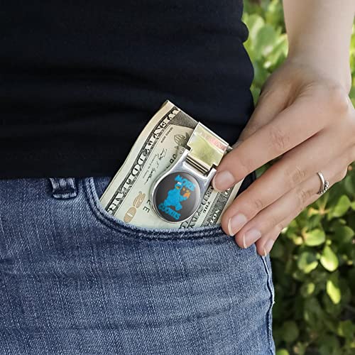 Sesame Street Cookie Monster More Cookies Satin Chrome Plated Metal Money Clip2