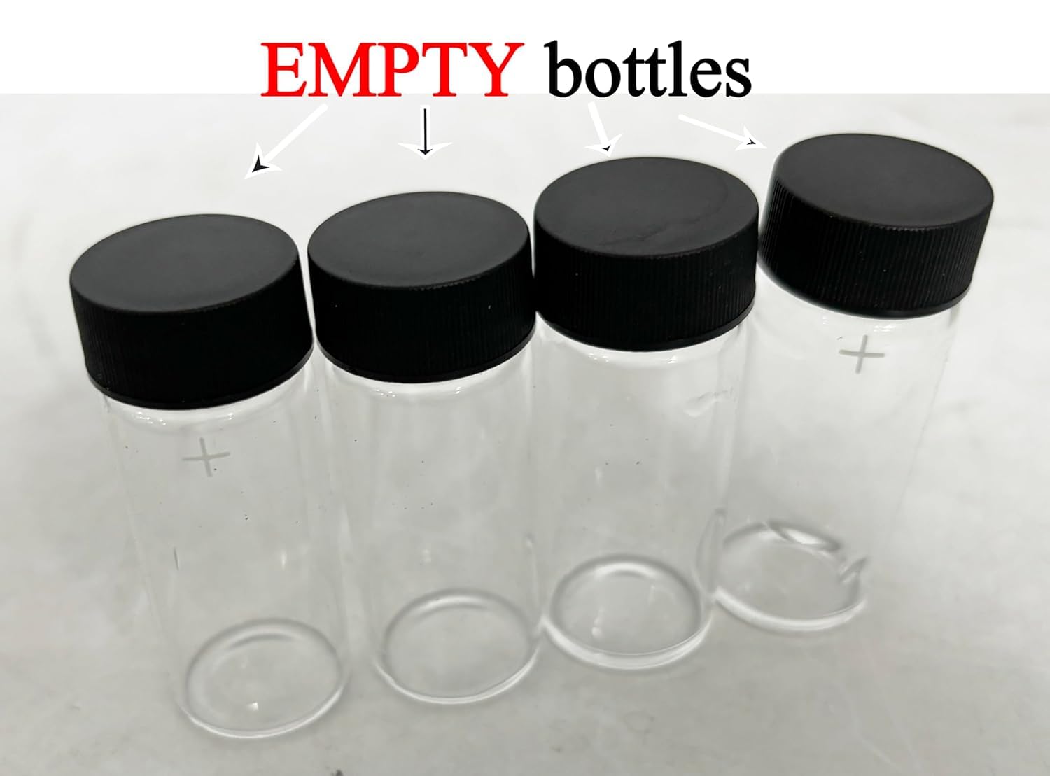 Turbidimeter Bottles Glass Vials 4 Sample Bottles (Two Sets) Turbidity Meter Sample Bottles Turbidimeter Solution Bottles Turbidity Sample Test Tubes for SGZ Series