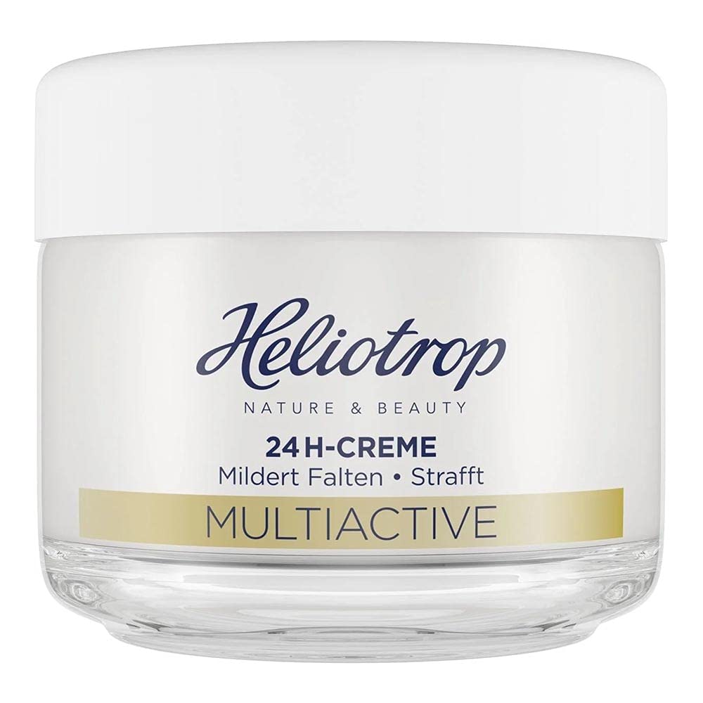 Heliotrop Anti-Aging krem do twarzy dla wymagającej, dojrzałej skóry, pielęgnacja twarzy z kwasem hialuronowym i ekstraktem z miłorzębu, Multiactive 24h Creme, 1 x 50 ml
