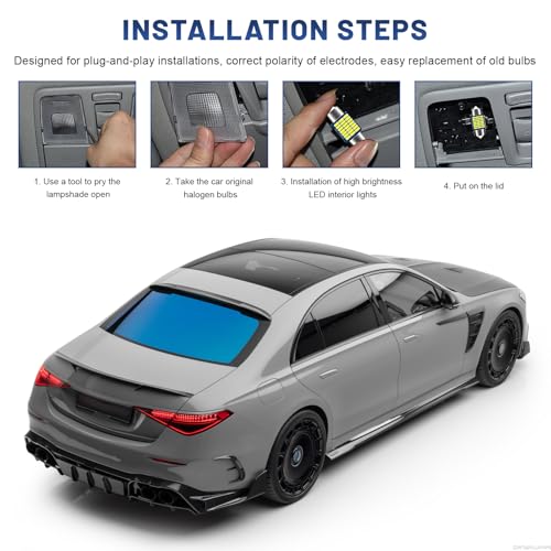 Kit de 42 Lámparas LED Interior para Auto T10 miniatura 6