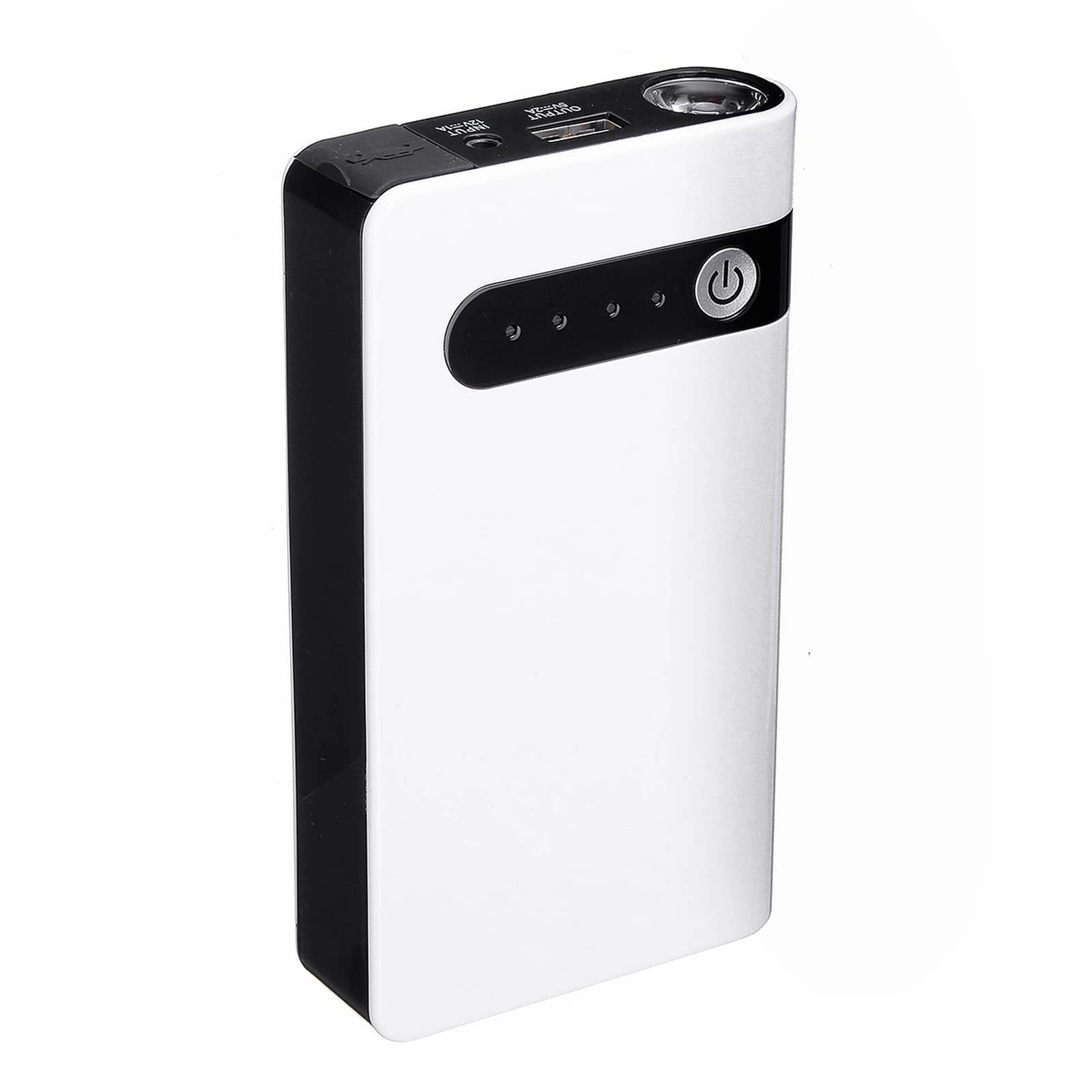 Portable Car Jump Starter, (up to 7.2L Gas, 5.5L Diesel Engine) 12V 2000mA Power Pack Auto Battery Booster with Built-in LED Light Portable Power Bank with USB Quick Charge