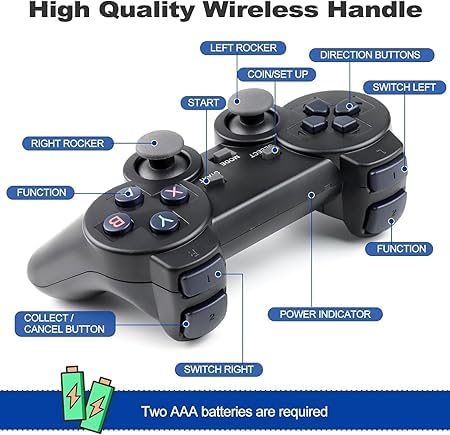 Image of NextTech MiniCade 2026 4K Retro Gaming Console Stick | Plug & Play HDMI TV Game System | 10,000+ Classic Games | Dual Wireless Controllers | Ultra HD Arcade Experience
