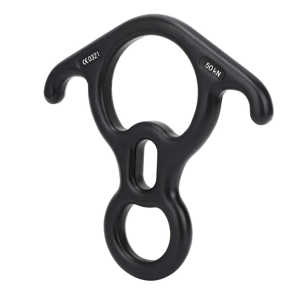 MAGT Abseilachter, 50KN Hochfester Ochsenhorn Abseilgerät Klettern 8 Descender Kletterausrüstung Sicherungsgerät für Klettern Bergsteigen