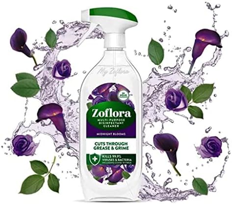 Zoflora Multi Purpose Disinfectant Cleaner Spray, Midnight Blooms Scent + Mountain Air Scent, 800 ml (Pack of 2)
