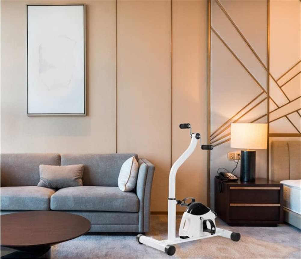 Urządzenie do ćwiczeń na pedałach z ochraniaczami na nogi Stacjonarne pod biurkiem Mini rower treningowy z wyświetlaczem LCD, urządzenie do ćwiczeń z pedałami dla seniorów, ćwiczenia ramion/nóg