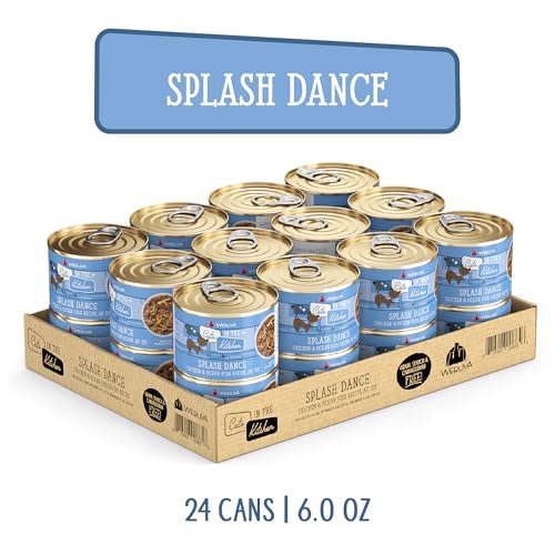 Image of Weruva Cats in The Kitchen, Splash Dance with Chicken & Ocean Fish Au Jus Cat Food, 6oz Can (Pack of 24)
