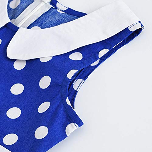 Girls Vintage Polka Dot Party Swing Dresses Kids 50's Retro Rockabilly Casual Wedding Birthday Summer Sleeveless Dress4