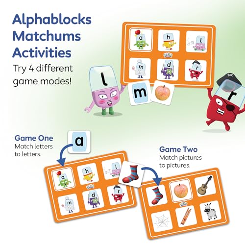 ALPHABLOCKS Matchums Learning Game – Alphabet Flash Cards & Phonics ...