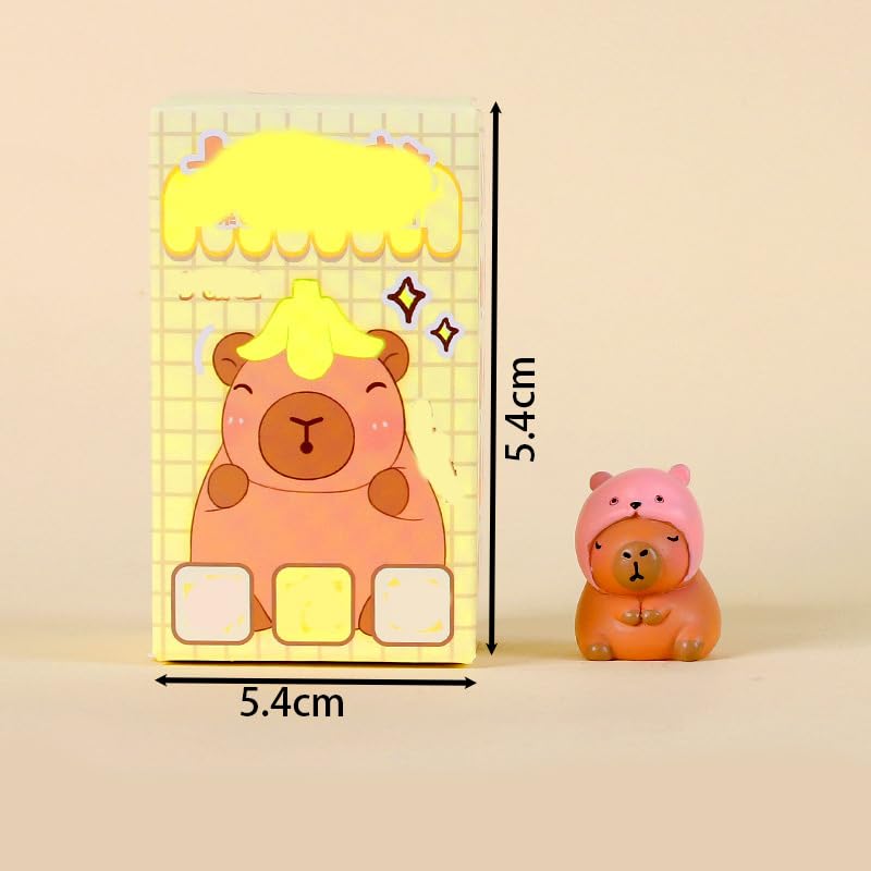 Image of Capybara Blind Box, Random Animal Collectible for Desk Display Cases, Cute Blind Box, Blind Bag with Capybara Figurine for Kid Aged 5-12