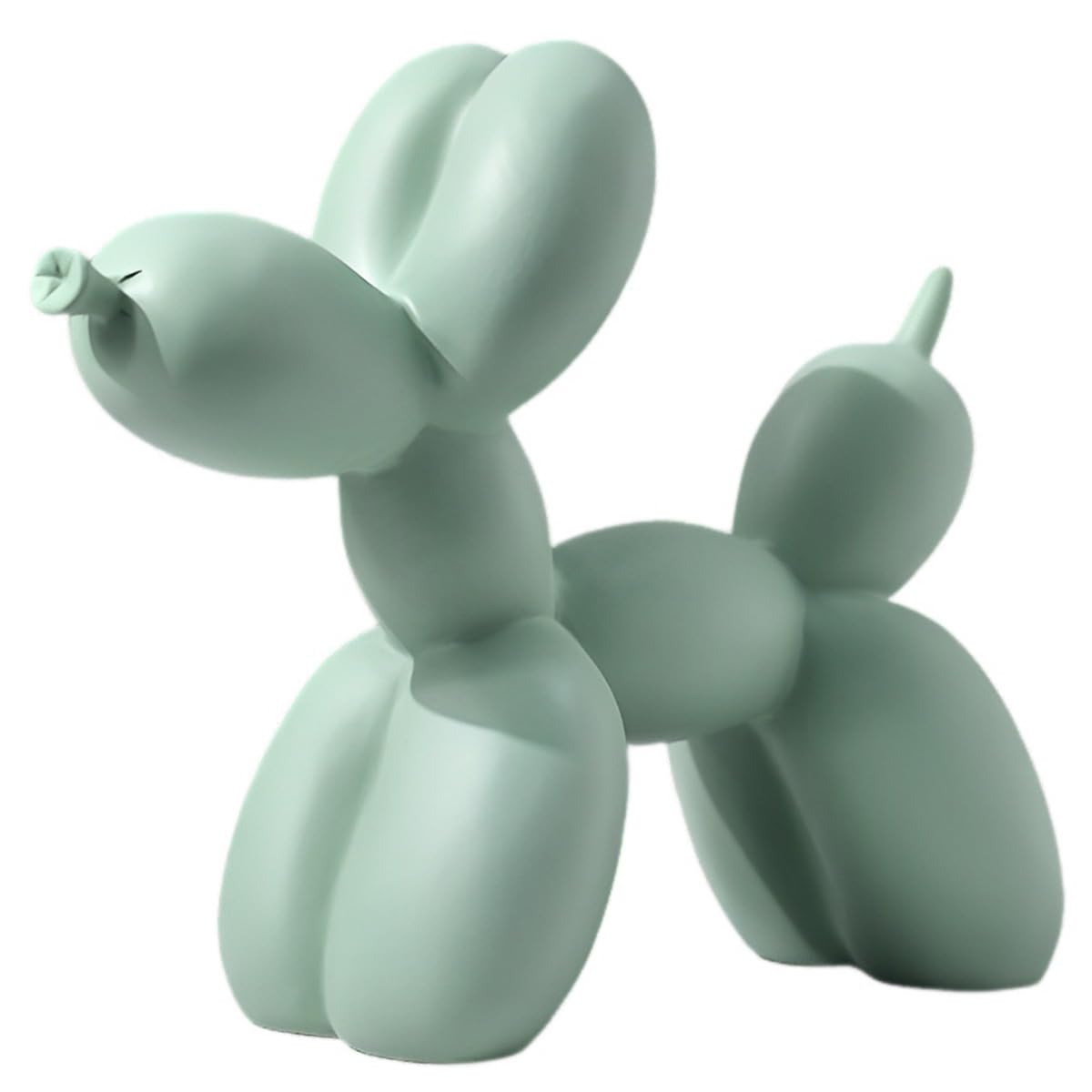 Creative Balloon Dog - Colorful Dog Statue, Resin Animal Sculptures, Bright Color Abstract Home Decor for Home, Office(Light green)