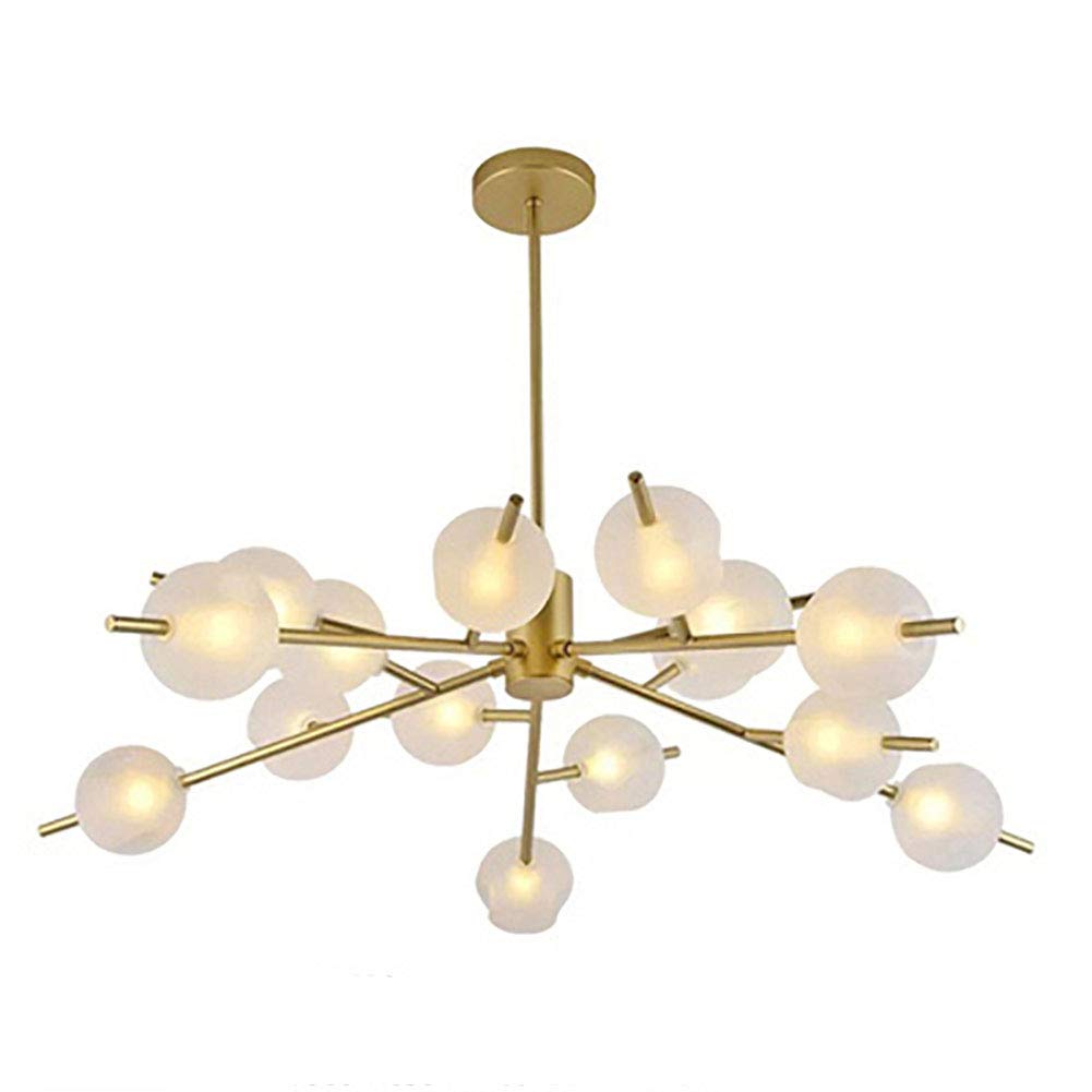KXEcoLife Simple Atmosphere Branches Magic Beans Chandeliers,Dining Room Home Living Room,G9 Nordic Postmodern Chandeliers-en. 15 head
