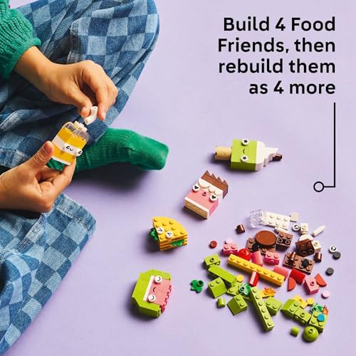 image for LEGO Classic Creative Food Friends Building Toy Set - Pretend Play Foo