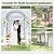 RUCOIN Garden Arch – 51"(L) x 88"(H) Metal Arbor, Thickened Rust-Proof Steel Pipe, Garden Gate Arch for Backyard Entry, Trellis for Climbing Plants Outdoor, Walkway Arbor for Yard, Patio, Courtyard
