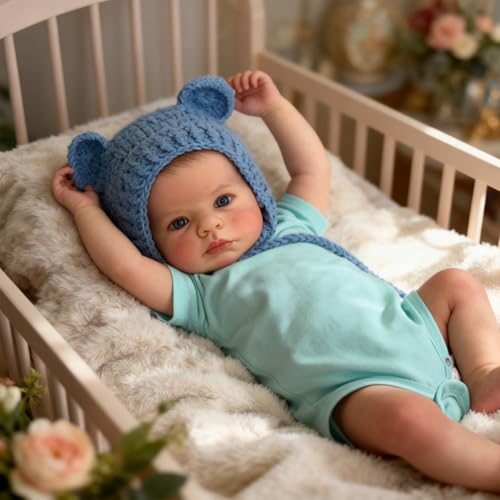 Muñeco Reborn Bebé de 20 Pulgadas con Ojos Abiertos miniatura 1