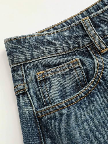 CIDER Denim Mid Waist Solid Pocket Maxi Skirt4