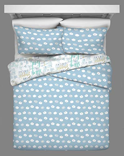 Waverly Lights Out Modern Graphic 2-Piece Reversible Comforter Set, Twin, Spa #TOP2