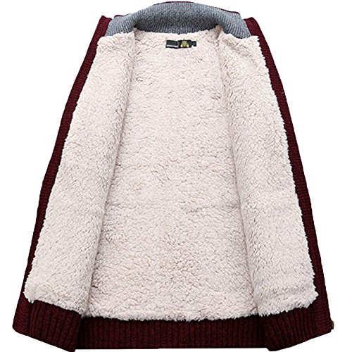 Kedera Fashion Winter Cotton Knitted Cardigan Men's Casual Thick Warm Sweater3