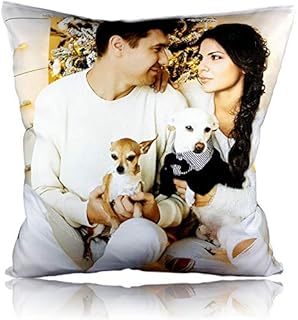 Personalised Cushion Printed Photo Collage Gift Custom Made Large Print + Filling FREE (16" x 16")