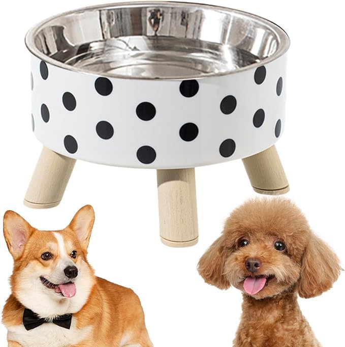 Food Table for Cat Bowl, Non Slip Pet Feeding Station for Cat Food Bowls, Raised Stand for Food and Water Cat Bowls, Elevated Cat Feeder, Stress Free Pet Dish Stand