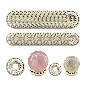 Ywnyt WY12 Kristallkugelhalter Holz 36 Stück