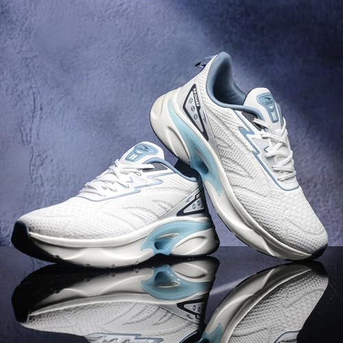 Image of ASIAN Powerplay-44 Running Shoes for Men | Lightweight Breathable Mesh Sports Sneakers with Cushioned Midsole, Strong Grip Sole | Gym, Walking & Training Shoes