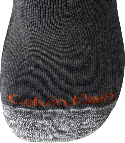 Image of Calvin Klein Mens No Show Socks - 6 Pack Soft Cotton Blend Cushioned Athletic Low Cut Socks for Men for Sports and Running