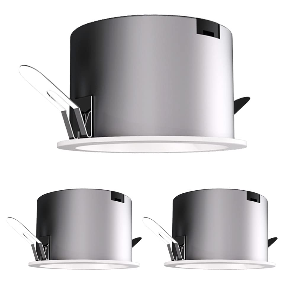 Reflektor LED, 3 szt. wpuszczane oświetlenie punktowe, listwa maskująca 5W, 7W, 10W, głębokie, antyodblaskowe, wpuszczane oświetlenie punktowe LED, oświetlenie wewnętrzne, oświetle