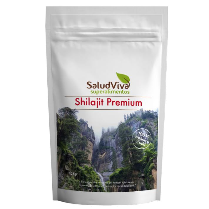 Shilajit Premium 125g | Salud Viva | Resina Natural del Himalaya | Fuente de Minerales y Ácido Fúlvico | Superalimento Bio y Vegano