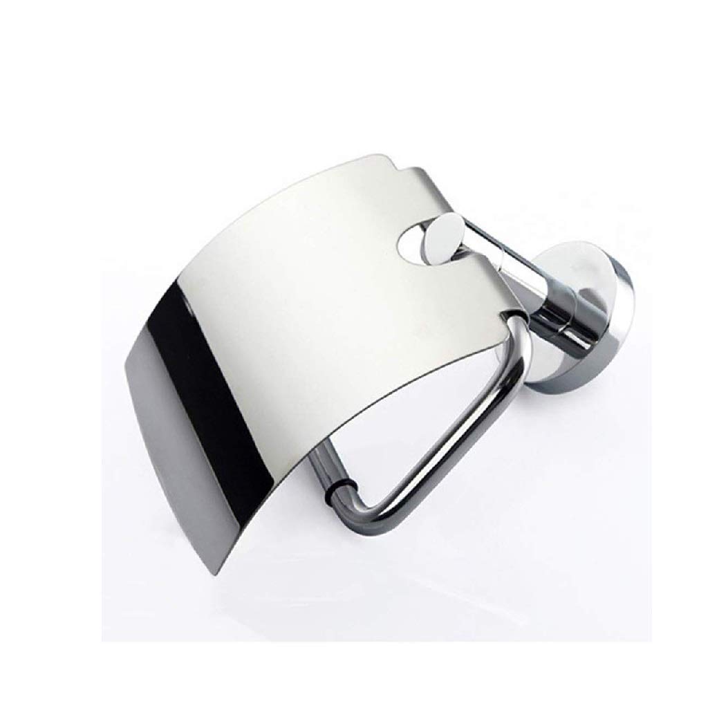 Stały uchwyt na papier toaletowy, Stainless Steel Toilet Paper And Tissue Holder Wall Mounted With Cover 140x130MM