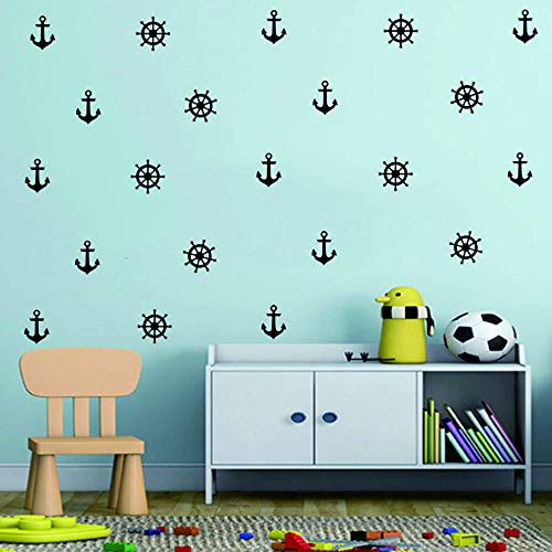 Vinilos adhesivos náuticos 36 piezas para decoración infantil miniatura 3
