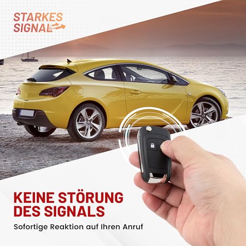 RED WOLF 2 Tasten Autoschlüssel Gehäuse der Fernbedienung für 2008-2018 Opel Astra Corsa Meriva Insignia Schlüsselgehäuse