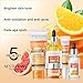 Vitamin C Skin Care Set Moisturizing Hyaluronic Acid Skin Care Kit,Face Cream,Face Serum,Eye Cream, Toner For Hydrating Skin, Anti-Aging Skin,5PCS For Women Beauty Set Gift Set