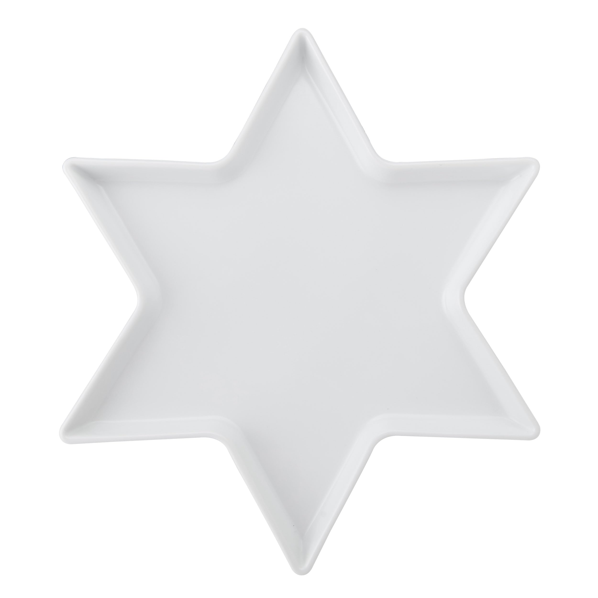 Mikasa White Chalk Star Porcelain Serving Platter, 30Cm - Porcelain - Serving Platter