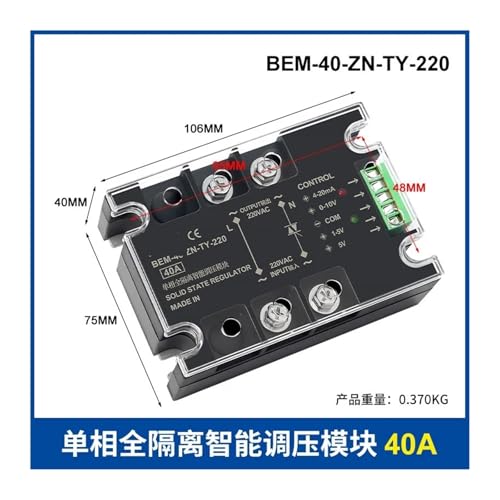 Module de régulation de tension alternative triphasé BEM-40-ZN-TY-220 380 direct 40A - 3
