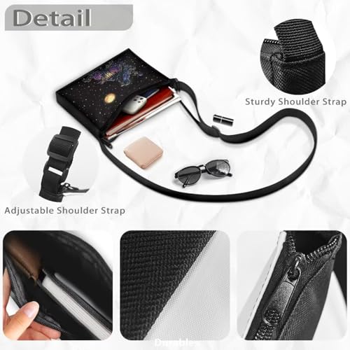 Bolso Pequeño de Hombro Unisex Ligero con Cierre de Cremallera miniatura 7