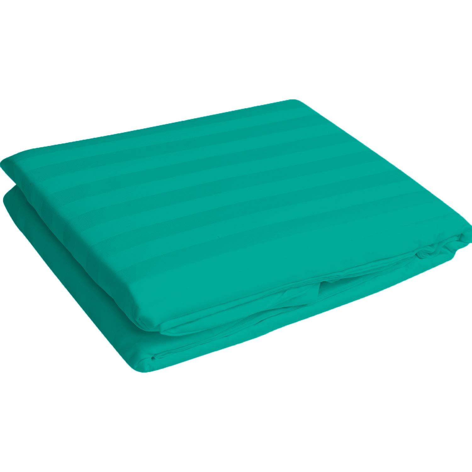 Drap-housse en coton égyptien 600 fils bleu sarcelle d'exception