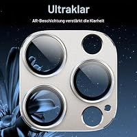 JETech Kameraschutz Schutzfolie für iPhone 16 Pro/16 Pro Max, Titan Natur – Ansicht 6